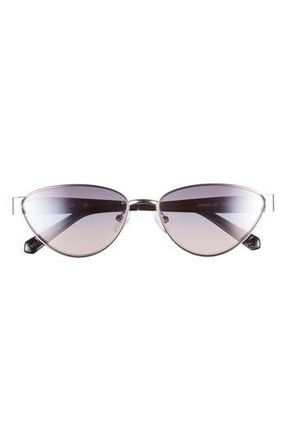 Guess 58mm Cat Eye Sunglasses in Nickeltin /Gradient Bordeaux at Nordstrom Rack