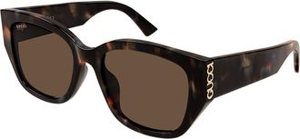 Gucci GG2043SA Asian Fit 003 Womens Sunglasses Tortoiseshell Size 55