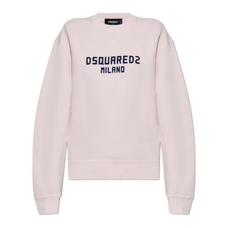Dsquared2 Sweatshirts, female, Pink, Size: 2XS Sweatshirt with logo