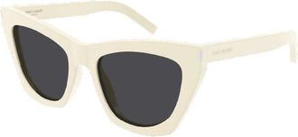Saint Laurent Ladies Black Cat Eye Sunglasses SL214KATE 035