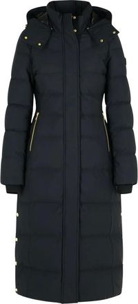 Moose Knuckles Jocada donsjas van imitatiebont met capuchon - Zwart