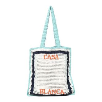 Casablanca Geborduurde Logo Schoudertas in Blauw - Heren - Shoppers - Veelkleurig - ONE Size - Tassen