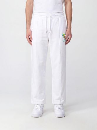 Casablanca Jersey Jogging Trousers with Drawstring and Embroidered Logo