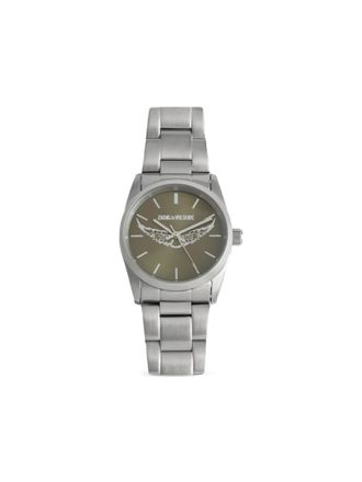 Zadig&Voltaire quartz-movement 36mm - women - stainless steel - One Size - Green