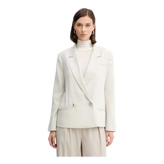 A|X Armani Exchange Jassen, Dames, Beige, S, Polyester, Dubbelrijige Blazer