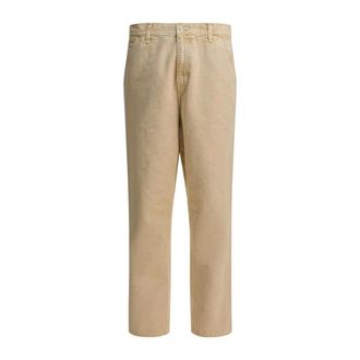 Carhartt Work in Progress Heren, Jeans, Beige, Maat: W30 Katoen