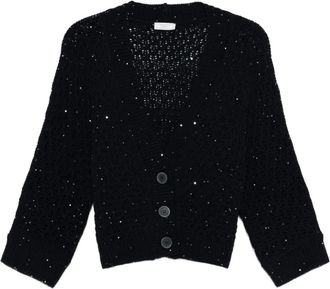 PESERICO Cardigan con paillettes - Blu