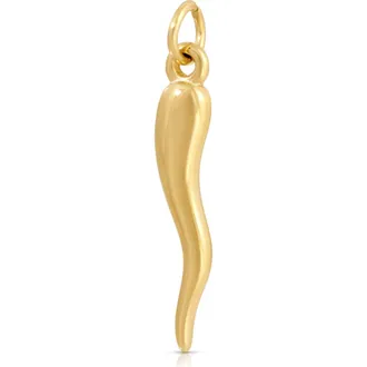 Kozakh Italian Horn Charm in Gold at Nordstrom