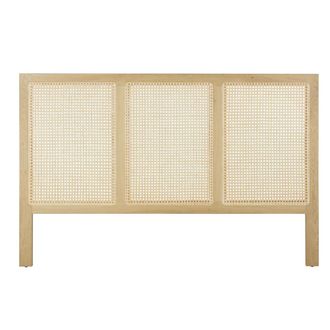 Maisons du monde Cabecero de cama para camas 140 y 160 de rejilla de rat&aacute;n