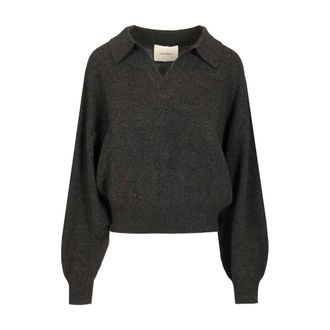 Lisa Yang Loose-fit Cashmere Polo Shirt - female - Lisa Yang - Cashmere Knitwear - Gray - M - Knitwear