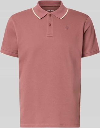 Blend Regular Fit Poloshirt mit Logo-Stitching Modell Hedin in Kirsche, Gr&ouml;&szlig;e 3XL