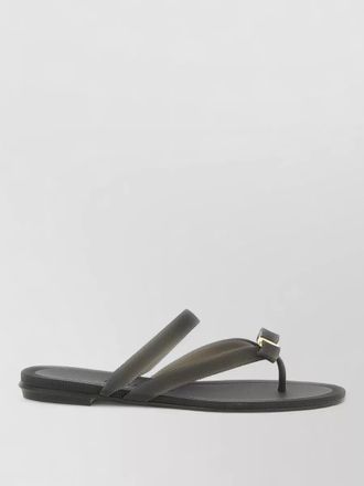 Ferragamo ribbed thong sandals