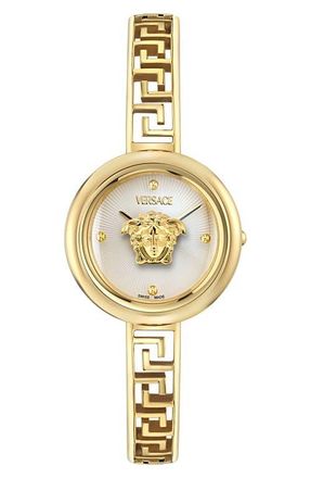 Versace Medusa Eclipse Bracelet Watch, 28mm in Ip Yellow Gold at Nordstrom