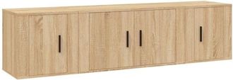 vidaXL Vidaxl - 3 Piece tv Cabinet Set Sonoma Oak Engineered Wood