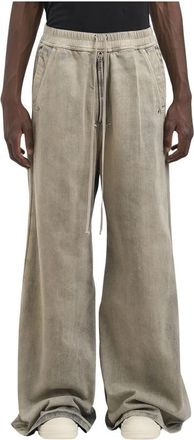 Rick Owens Pantaloni in Denim Geth Belas - Heren - Loose Fit Jeans - Grijs - M - Denim - Jeans
