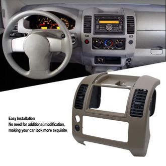 OEM Consola Central Del Tablero De Instrumentos Compatible Con Nissan Frontier 2005-2020, Color Beige/marr&oacute;n, Pieza De Repuesto De Abs