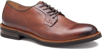 Johnston & Murphy Hartford Plain Toe Derby in Tan Italian Calfskin at Nordstrom, Size 11.5