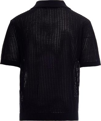 Represent Mens Polo Shirt Beverly Jet Black Cotton T-shirts And Polos