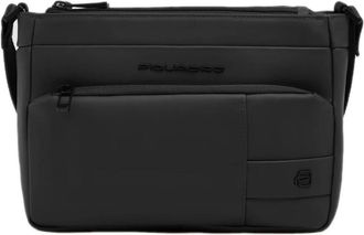 Piquadro Tassen, Heren, Zwart, ONE Size, Polyester, Waterbestendige Crossbody Tas met RFID-bescherming