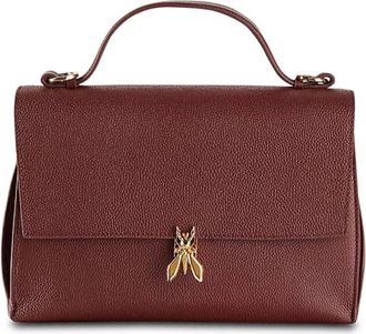 Patrizia Pepe Tassen, Dames, Bruin, ONE Size, Leer, Minimal Fly Crossbody Tas