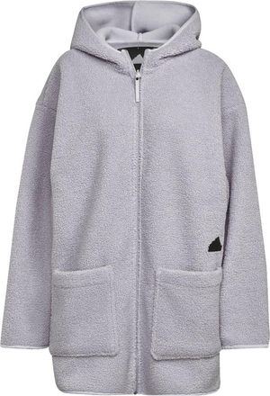 adidas (WMNS) adidas Polar Fleece Long Hooded Track Top Asia Sizing Purple HM2840