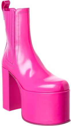 Valentino Club 125 Leather Platform Bootie