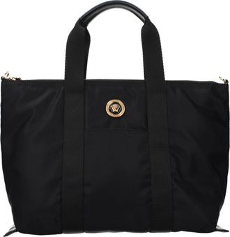 Versace Black Nylon Womens Handbag