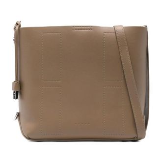 Hogan Hocket Small Hobo Bag - female - Hogan - Shoulder Bags - Beige - ONE SIZE - Bags