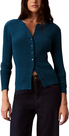 Calvin Klein Petite Button Front Cardigan