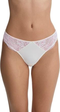 Skarlett Blue Minx Thong in Whipped Cream/Lilac Pink at Nordstrom, Size X-Small