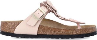 Birkenstock Gizeh Flowers Light Rose, Natural Leather