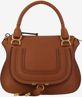 Chloé Hand- und Schultertasche aus genarbtem Leder Marcie Medium