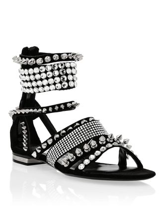 Philipp Plein Platte Sandalen