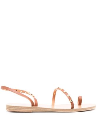 Ancient Greek Sandals Eleftheria leren sandalen - Bruin