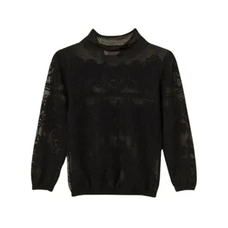 Twinset Dames, Tops, Zwart, Maat: M Katoen