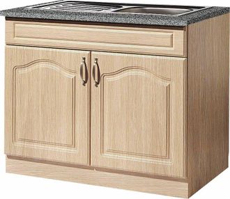 Wiho Küchen Spülenschrank »Linz« 100 cm breit, in Landhaus-Optik