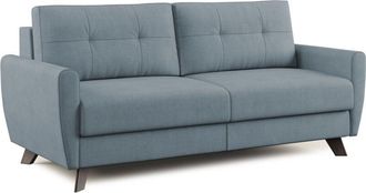 Divani.Store Callisto Sof&aacute; Cama Convertible De Tela Suave E Impermeable 188 Cm (mat. 140x197) Azul Claro