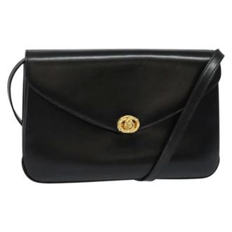 Bally Tweedehands leren schoudertassen - Dames - Pre-owned - Zwart - Maat: ONE Size Leer