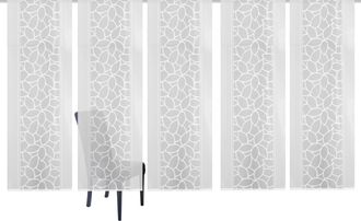 Home Wohnideen Schiebegardine »JENNA« Klettschiene 5 Stk. tlg. Schiebevorhang Jacquard Set