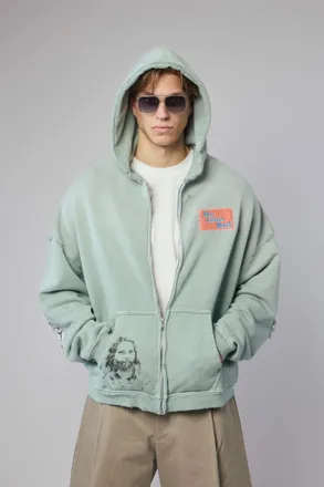 Paly Hollywood Alta Cienega Zip Hoodie