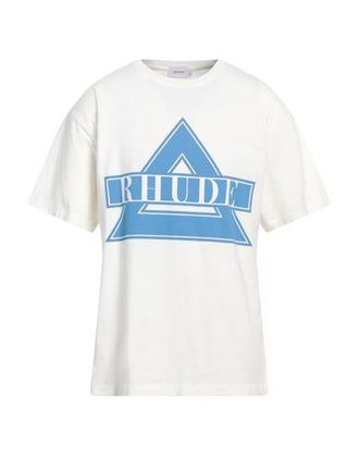 【関税込み】Rhude Tシャツ RHUDE logo-print Cotton T-shirt | Grey | FARFETCH