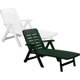 OEM Tumbona Smeraldo Con Ruedas - Blanco