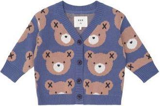 Huxbaby Classic Hux Cardi in Vintage Blue at Nordstrom, Size 6-12M Au