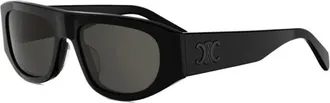 Celine Zonnebrillen - Heren - Zonnebrillen - Zwart - 55 MM - Accessoires