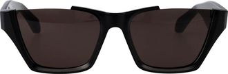 Alaia Rechthoekige Zonnebril - Dames - Zonnebrillen - Zwart - 58 MM - Accessoires