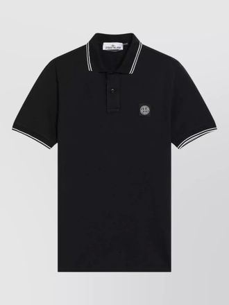 Stone Island piqu&eacute; polo shirt