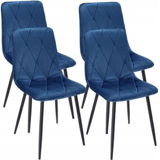 OEM 4 Sillas Modernas Tapizadas De Terciopelo