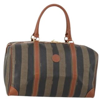 Fendi Pre-owned Weekend Bags, female, Black, Size: ONE SIZE Pre-owned Plastic Weekend Bag