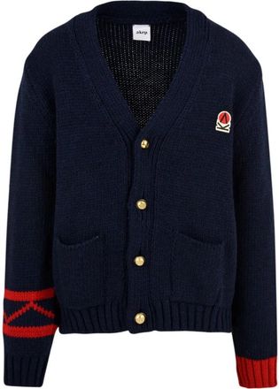 Akep Blauwe Cardigan Cardigan - Heren - Vesten - Blauw - S - Truien & Vesten