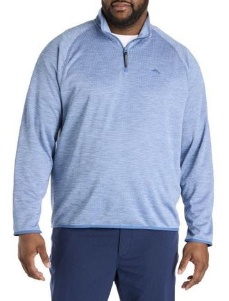 Tommy Bahama Big & Tall Palm Pro 1/4-Zip Pullover in Oslo at Nordstrom, Size 4X Big